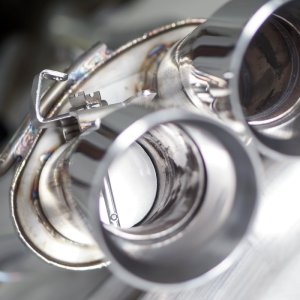 Ford Mustang Performance Exhaust - Rear - Stainless Works - Cat Back Dual Exit with Active Valves - `18-`27